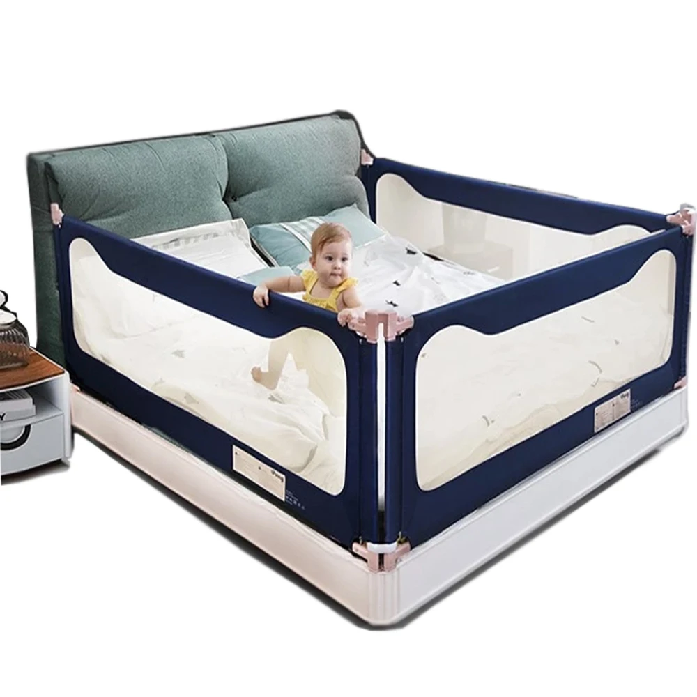 
Hot extra high adjustable safety baby bed rail guard detachable bed rails for toddlers protect baby bed rail 