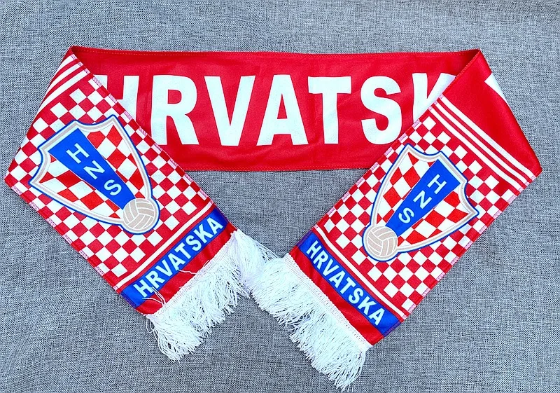 wholesale Wales soccer football scarf 2022 qatar world cup Custom Sports Souvenir football scarf, Germany football scarf