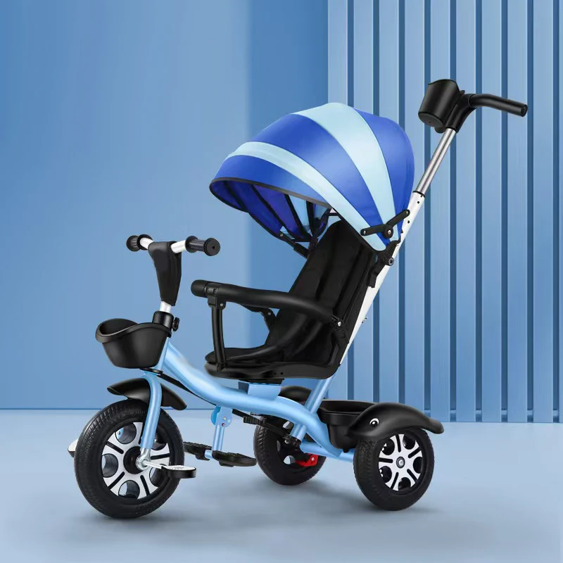 Tricycle Kids Baby Tricycle Multifunctional And Lightweight With Pedals Widen Wheelbase