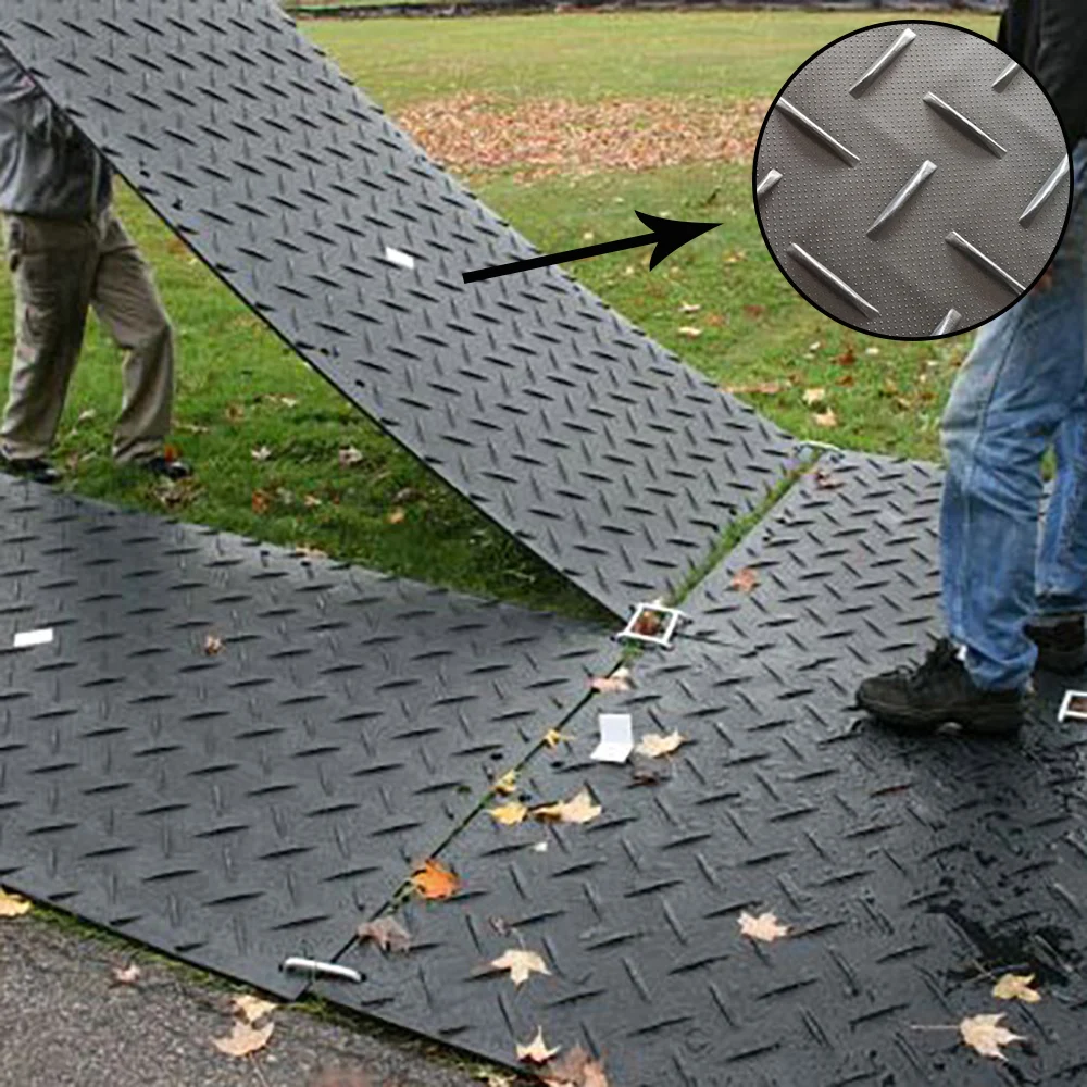 hdpe plastic truck road mat safe access high density ground protection mats flooring and pedestrian
