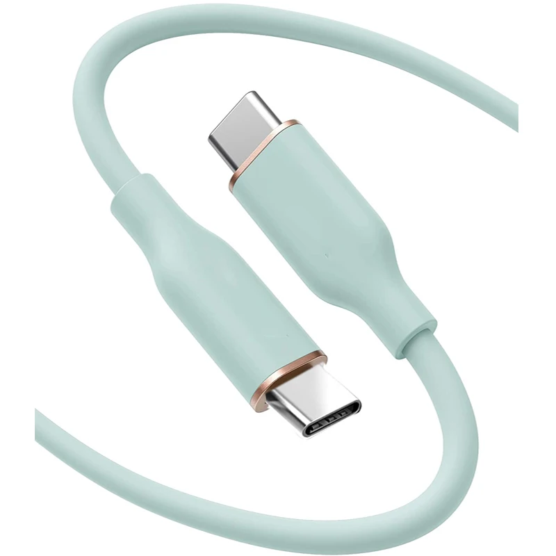 Amazon Trend Items Macaron Soft Silicone PD 27W 20W 60W USB C To Usb C Fast Charging Syne Cable For iPhone For Samsung