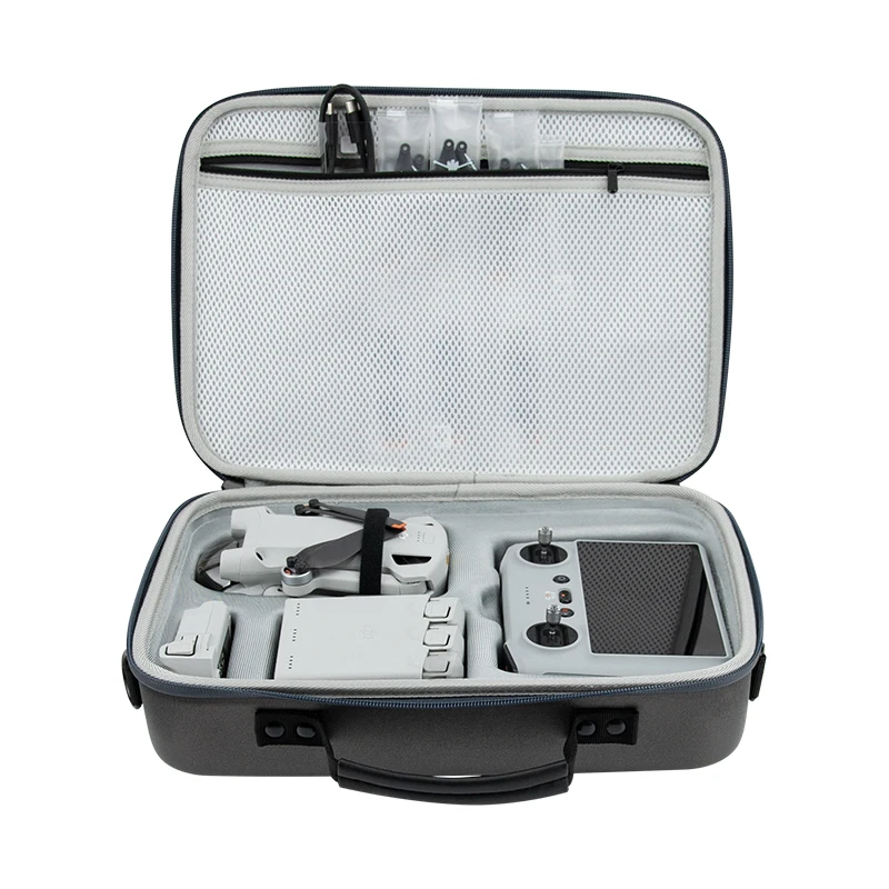waterproof foam molded zipper organizer portable drone bag uav box protective eva hard case for DJI Mini3 pro
