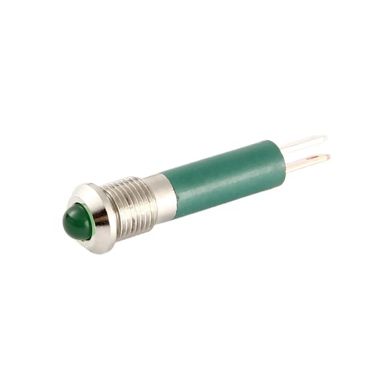 Splendor Bike Lighting 24 Volt Led Indicator Lights Ip67 Waterproof 8mm Green Device Control Panel