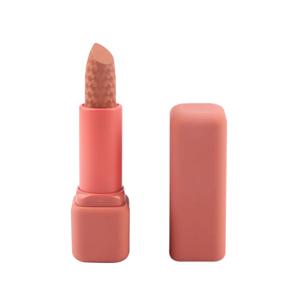 Wholesale Moisturizing Vegan Matte Creamy Private Label Lipstick Engraved long lasting Korean Makeup Products Woman Lipstick