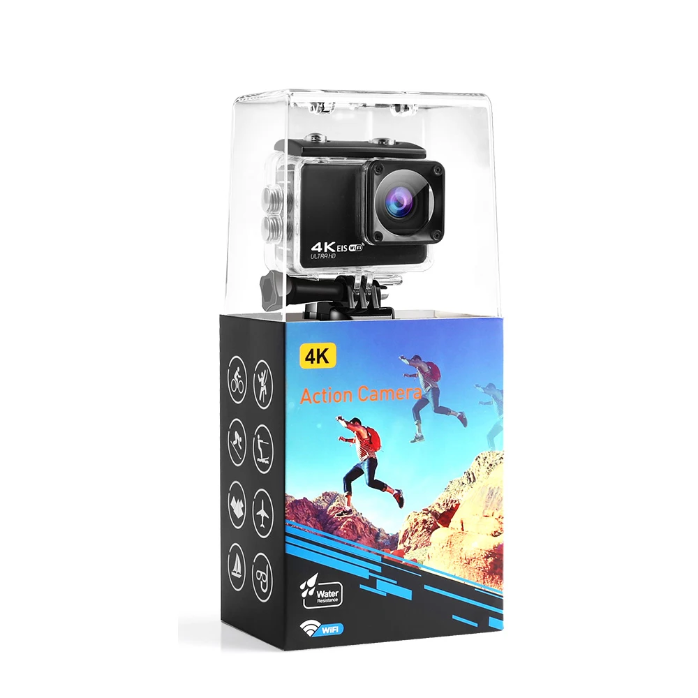 Professionnel Camera Action Camera Appareil Photo Anti Shake Ultra Hd New 4k 60PFS Best 1008P Waterproof Camera Outdoor Sports