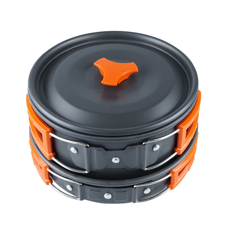 Suit Picnic Wood Burning Outdoor Hike Survival Travel Cooking Picnic Pots Camping Cookware