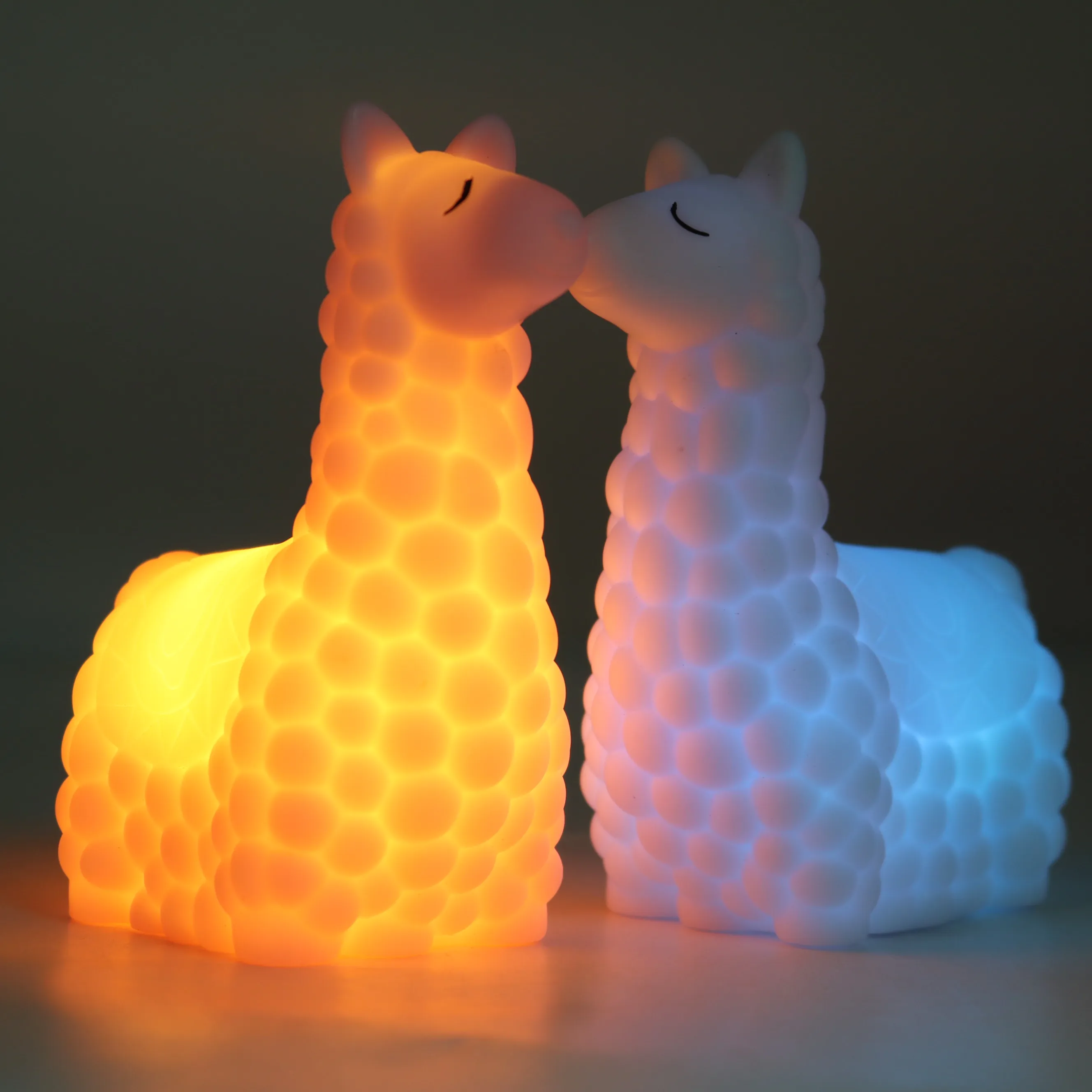 Alpaca shape environmental PVC LED night light toy