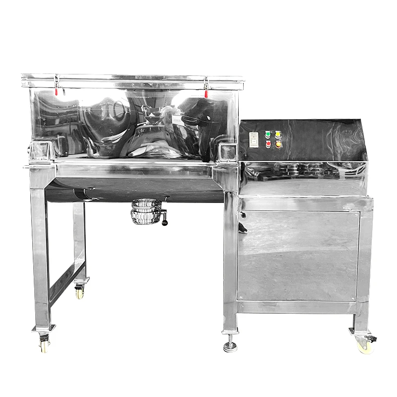 Seasoning Mixing Machine Single Paddle Mixer Stainless Steel Horizontal Ribbon Mixer Detergent Powder Mixer Food Pharmacy