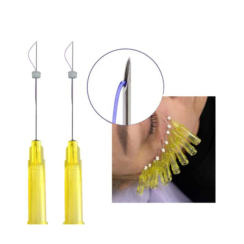 Hilos Sharp Needle Face Lift Smooth Threads 30G 13MM Pdo Threads Mono