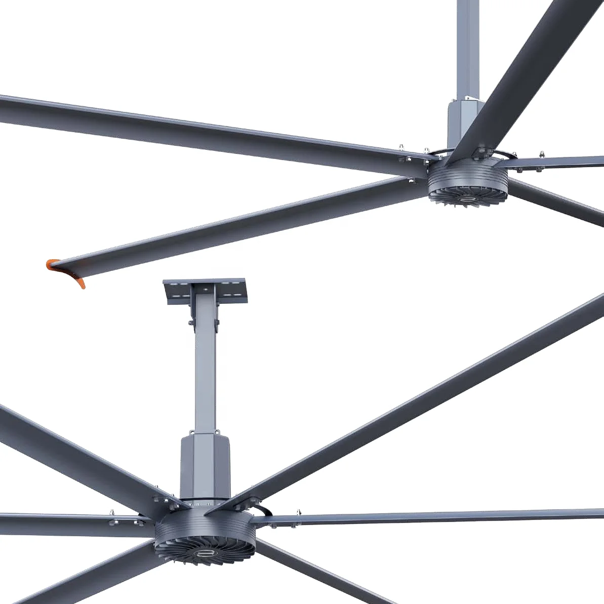 IE5  magnesium aluminum alloy blade with PMSM motor energy-saving 4.3M/14FT giant industrial gym fan