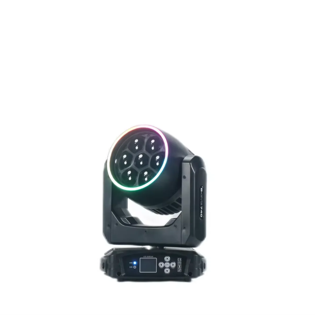 Stage light pixel 7x40w RGBW Color ring stage Bee eye Zoom Beam Lightsbee eyes led wash moving head dj light for event party