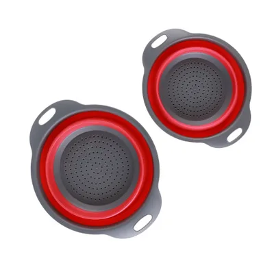 Folding draining plastic basin with drain rack basket kitchen for bowls fruit and vegetable