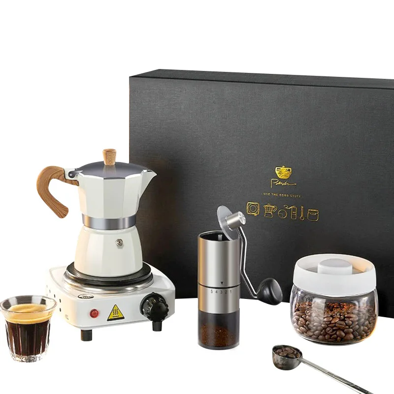 2024 Portable travel coffee bag gift outdoor camping waterproof manual drip coffee grinder pot saver filter kit tools coffee set