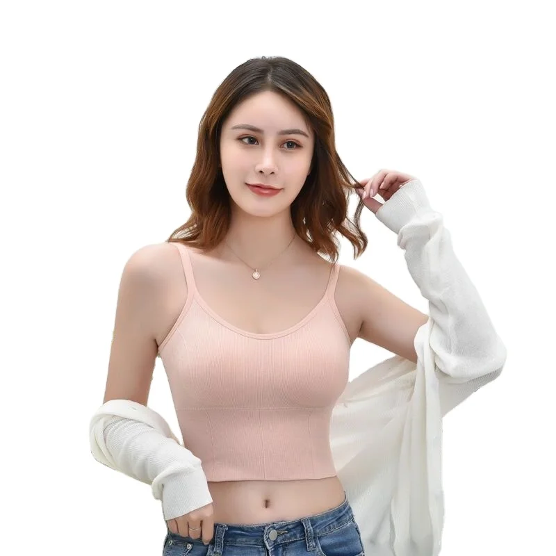 new fashion sales ladies comfortable seamless beautiful back adjustable sports camisole seamless bra vest