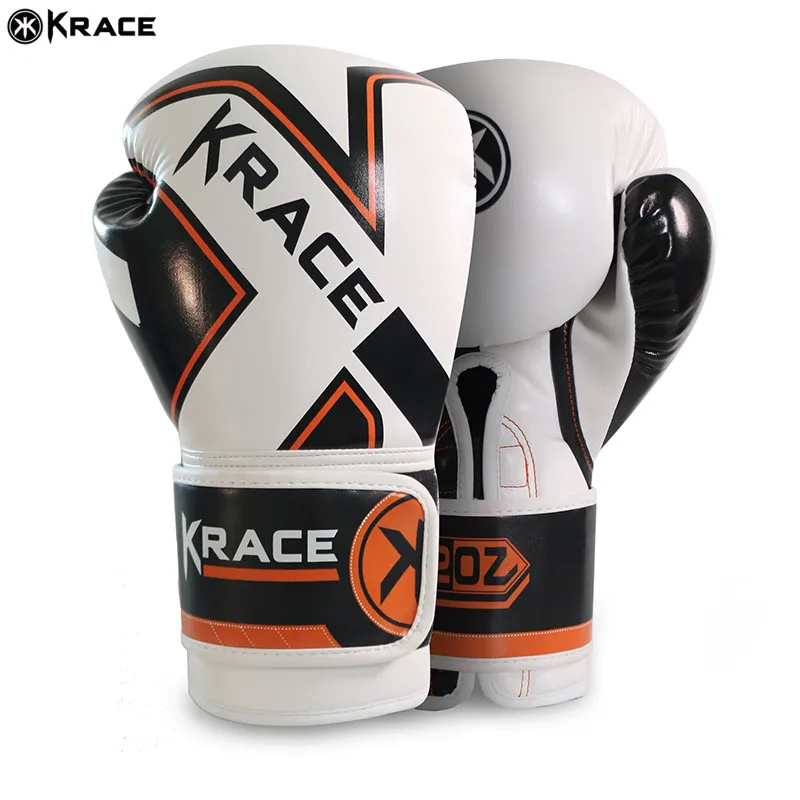 
Krace Good Quality England Style 8oz/10oz/12oz/14oz/16oz Small Krace Leather Boxing Training Gloves 