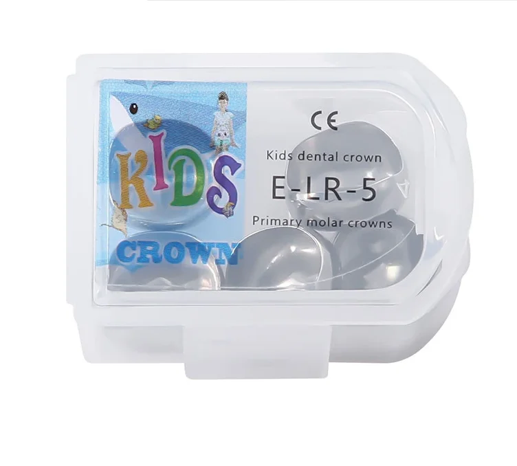 Dental Orthodontic Materials Kids Stainless Steel 5pcs/Box Upper Left Crown for Children