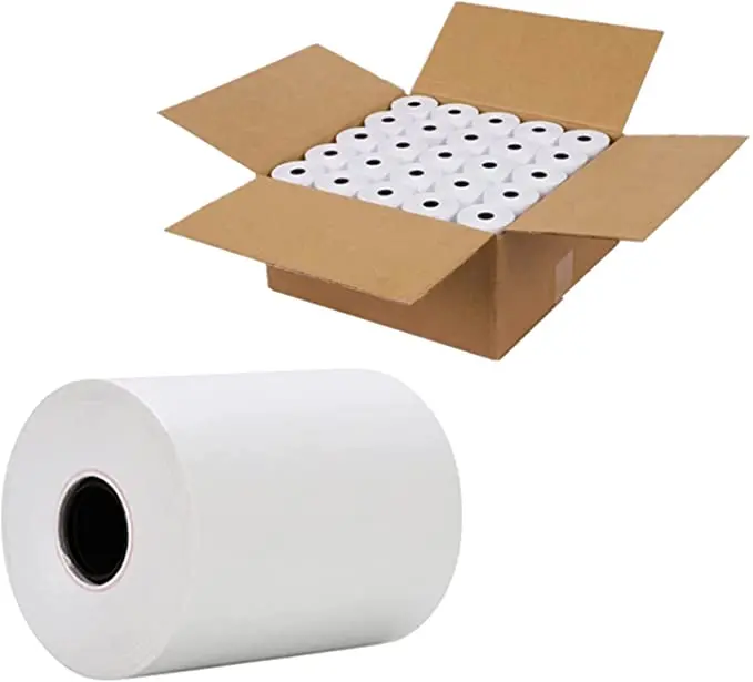 Best Sale Custom Gram Size Roll Thermal Printer Paper 57x30 57x40 Thermal Paper Roll 80x80mm POS Printer Receipt Roll