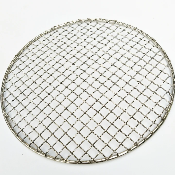 304 из нержавеющей стали круглая сетка для барбекю с ручкой/небольшая сушки бекона/Бытовая уличной печи