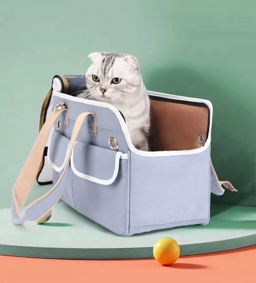 Cozy Pet Carrier Bag Portable Cat Carrier Backpack Ventilated Mesh Backpacks Solid Cats Travel Bag For Cat Small Dog Outdoor