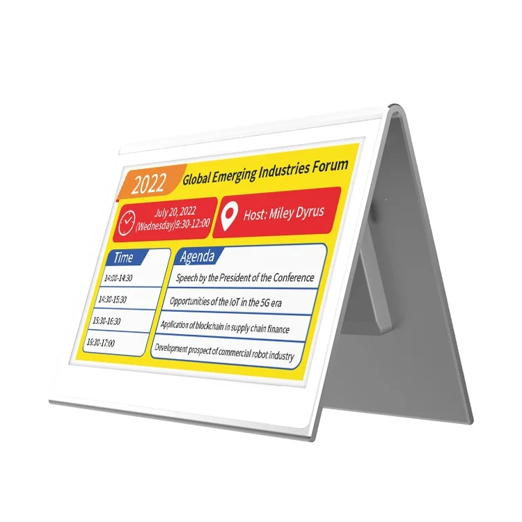 Minew 7.5 inch 7 color oem manufacturer electronic shelf label esl electronic price tags esl epaper price tag with IOT solution