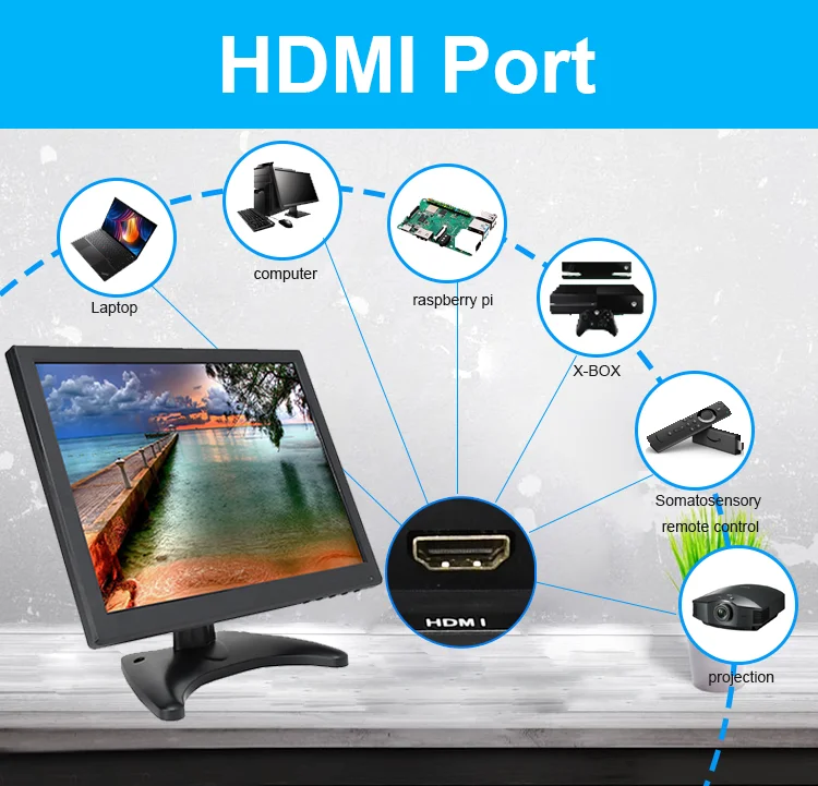 12 Inch Mini Lcd Monitor Hd Industries Lcd Led Hdmi Monitor For Computer Pc