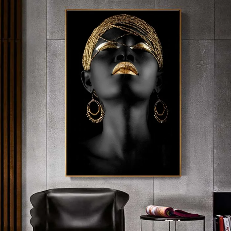 Beautiful artistic nordic minimalist sex male girl wall art painting home interior design Led light nude painting for bathroom