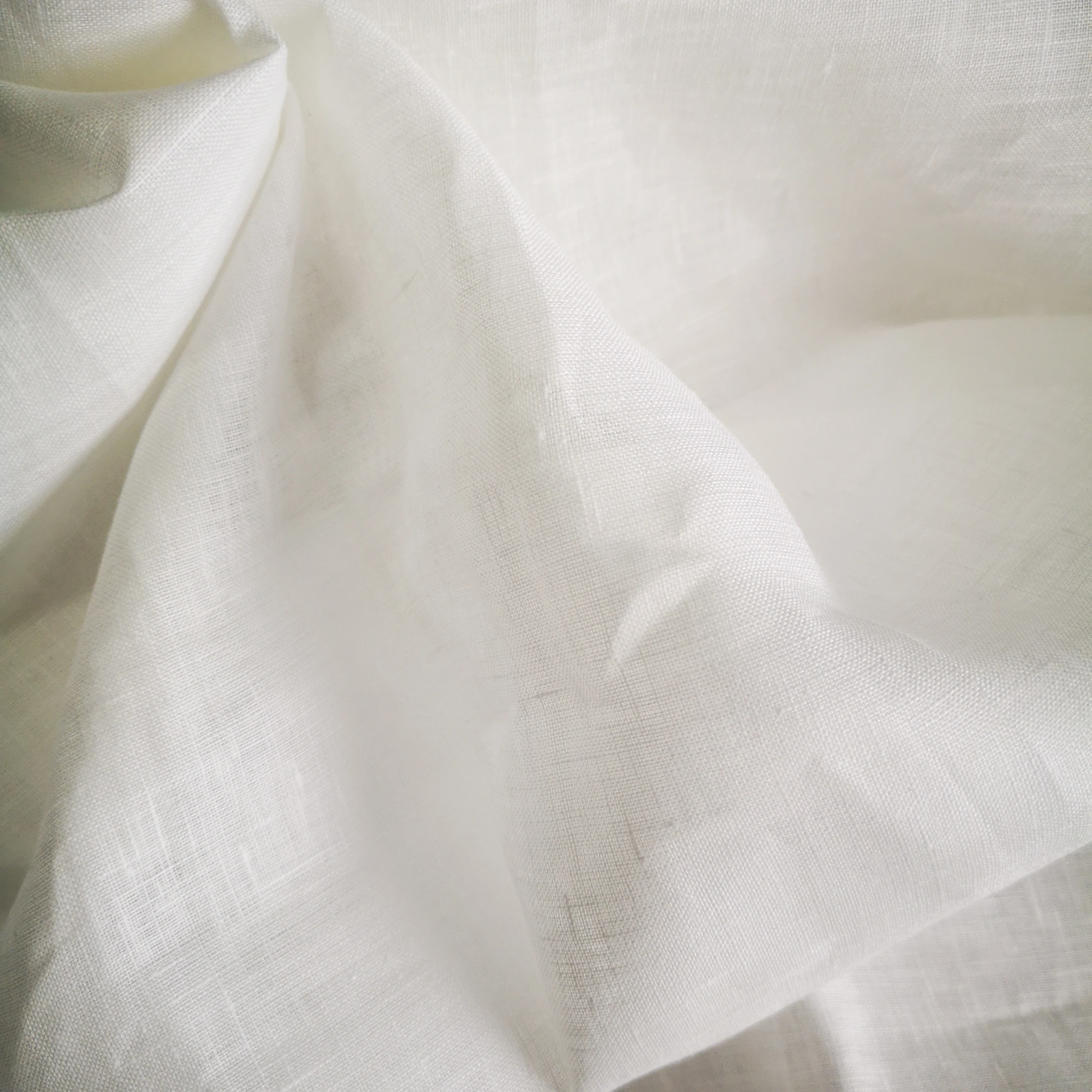 PFP and PFD White Color Linen Fabric for Printing and Dyeing