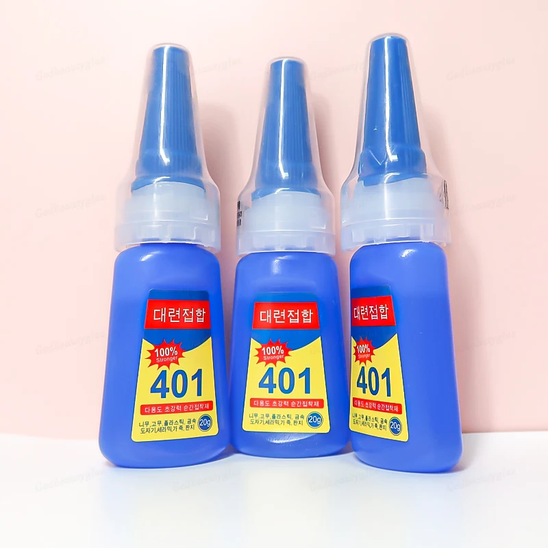 Famous 401 Glue Factory Direct Sale For Nail Art Decoration 10 Seconds Quick-drying 20g Nail Glue