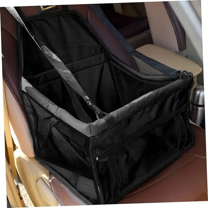 Wholesale Solid Pattern Cat Dog Carry Bag Car Seat Fashionable Foldable Bag Storage Pocket Nylon Metal Polyester Stainless Steel