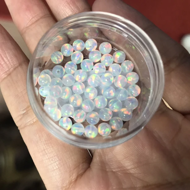 2023 Hottest Translucent Crystal Ball Cut Imitating Natural Sphere Jelly Opal Bead