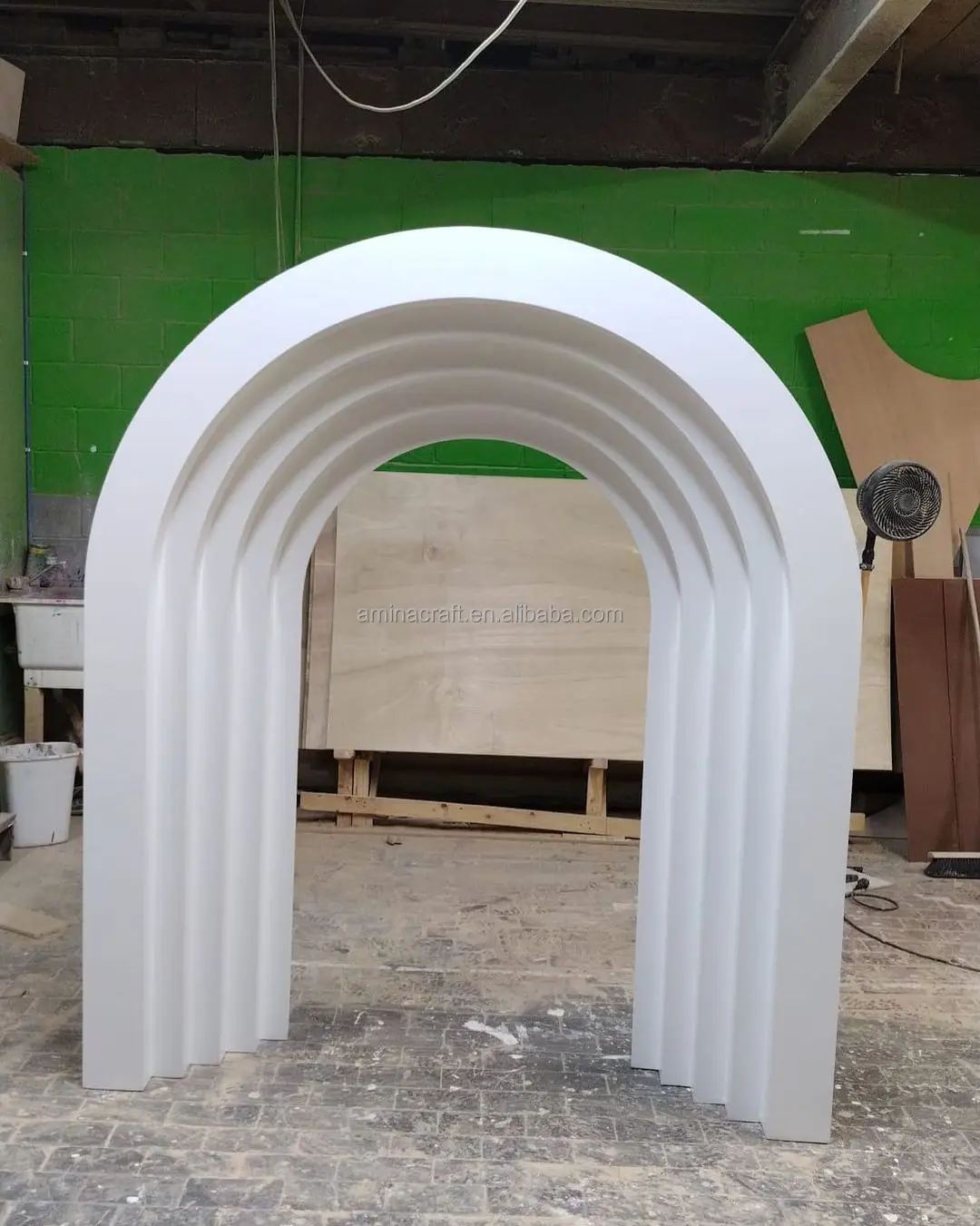 Amina Craft Wedding Event Stage Decor Backdrop Acrylic Backdrop Supplier Wholesale Wedding Event Arch For wedding decoration