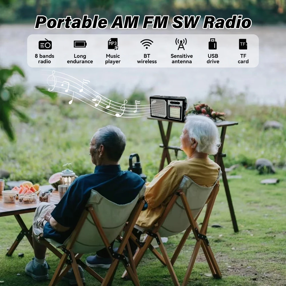 MLK-7467 High Sensitivity world Receiver pocket radio antenna Multi Band radio shortwave