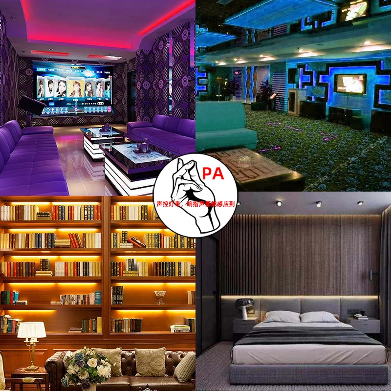 Led Backlight Tuya Smart Led Strip Light RGB DC12V 5050 Waterproof Music sync and Voice App Control 5m Wifi Led Strip Light Kit