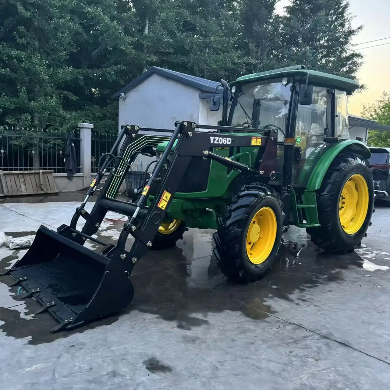 Used Agricultural John a Deer 5E-1104 Tractor 120hp 140hp John Used .A dere Used Tractor Farming Tractor with front loader