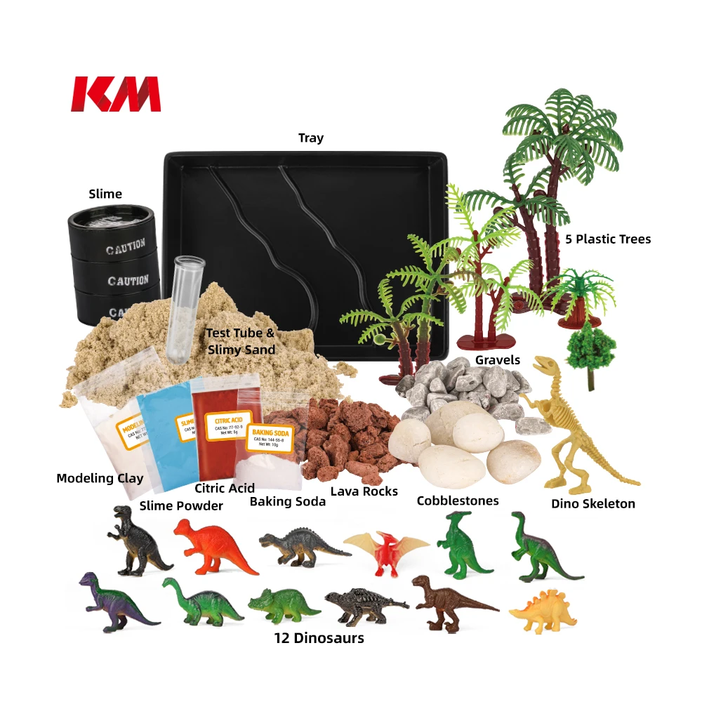 KM Steam Education TOYS Children DIY Grow Your Own Garden Dinosaur Habitat Toy Plant Education Other Toys For Kids