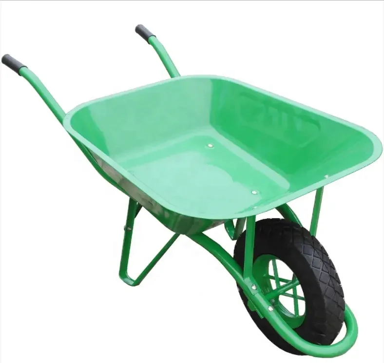 France Mode construction wheelbarrow WB6400 with pneumatic 4.00-8 wheel concrete wheel barrow hand trolley