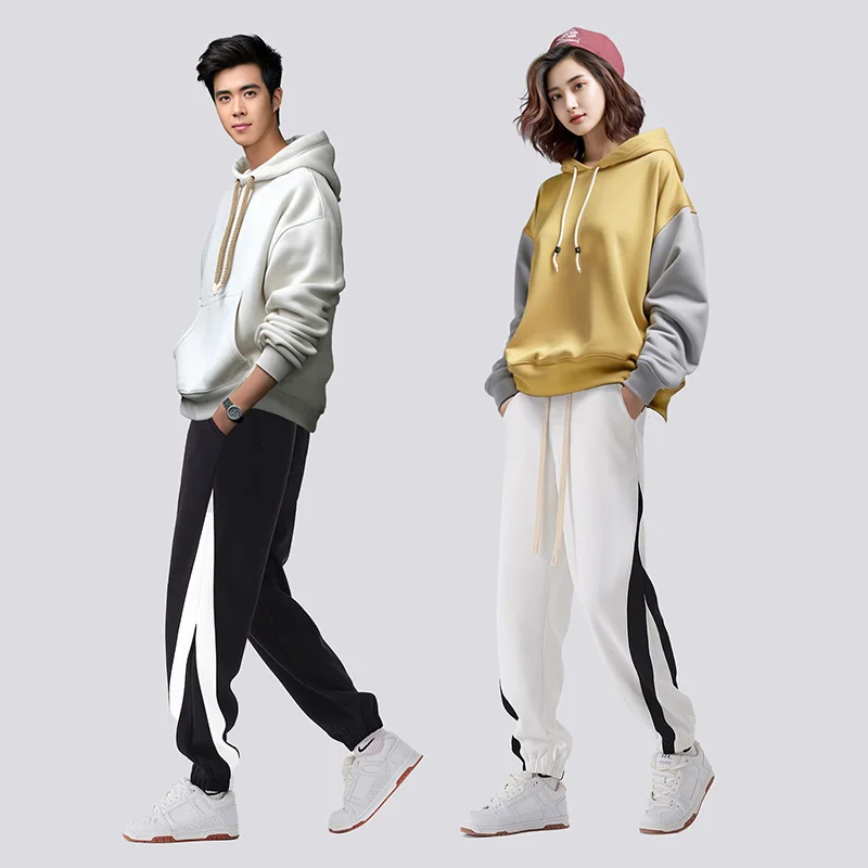 Dcy Jogging Man Cotton Pants,Y2K Baggy Straight Loose Wide Leg Jeans Pant Men,Seasonless Pants Unisex