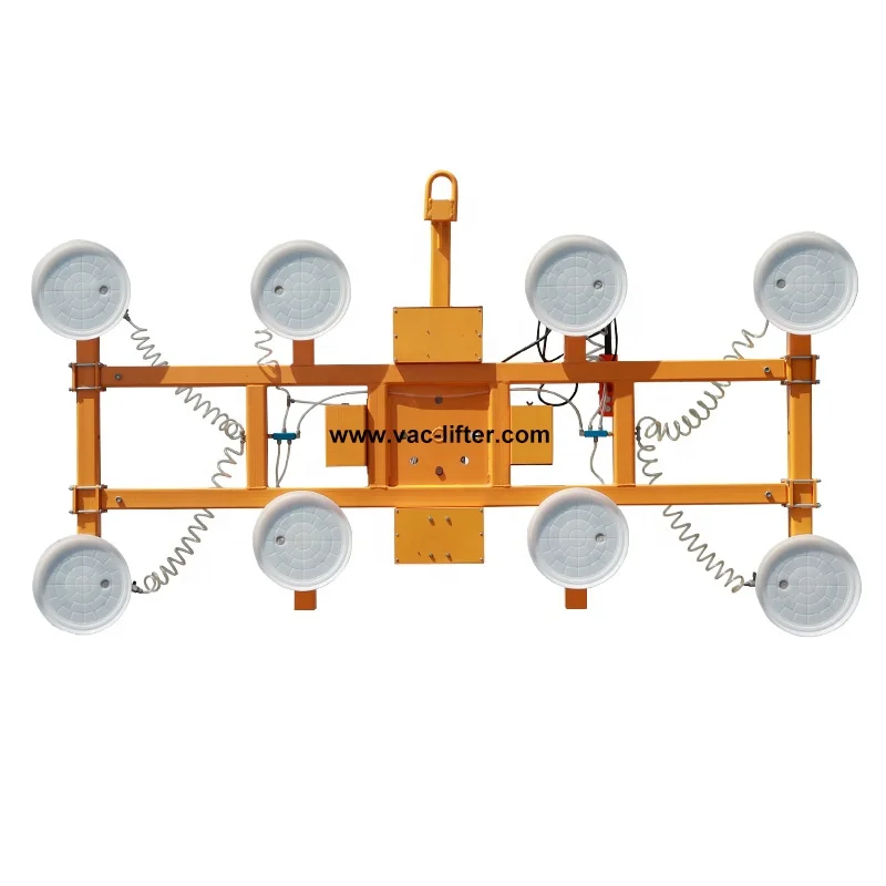 H-type Shaped Rotating or Electric Rotating Glass Vacuum Cup Lifter with Sealing cover to protect components