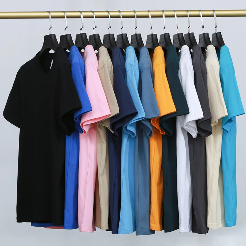 Custom Printing Blank T-shirts With Your Own Brand Logo or Pattern Design Breathable High Quality Cotton Men T-shirts