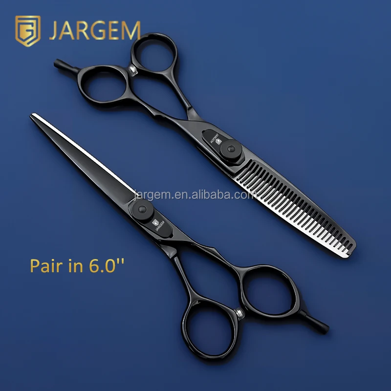 Набор профессиональных парикмахерских ножниц с черным