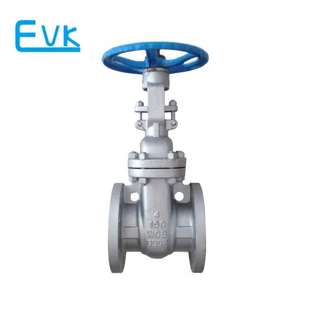 DN150 6 дюймов ANSI класс 150 с выдвижным шпинделем, CF8M из нержавеющей стали штурвал задвижки фланцевый запорный клапан