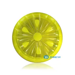 big lemon fruit slice round float summer toy inflatable mattress lemon pool float (BSCI factory)