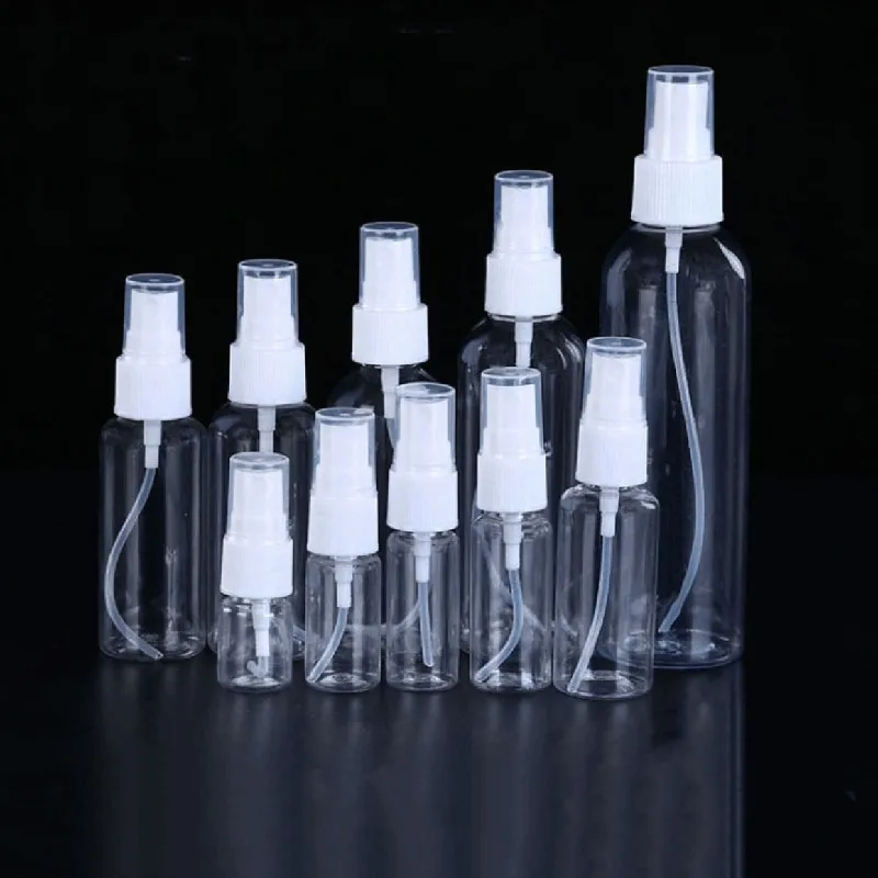 5ml 50ml 250ml 500ml 4 oz 8oz Continuous PET Plastic Mist Spray Bottle  with Pump Head