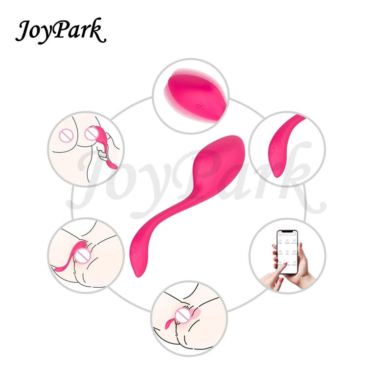 JoyPark 2022 Tadpole New Sex Toy Waterproof Wearable Panty Remote Control Egg APP Controlled Smart Vibrator with APP