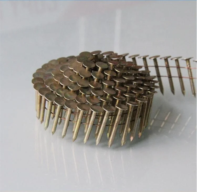 
15 degree wire weld wooden pallet coil nail / High Quality Wire Coil Nails for Fence Building 