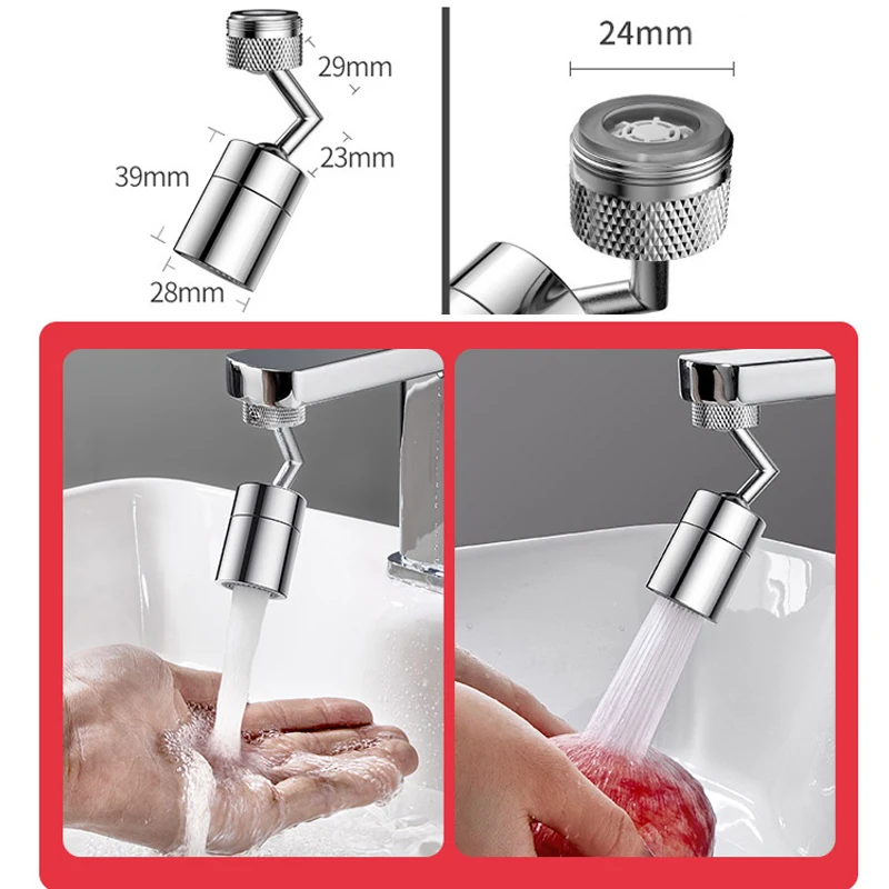 
Universal 720 rotation Faucet aerator Splash-proof Tap Nozzle Filter Water Saving single handle Faucet for Bathroom Kitchen 