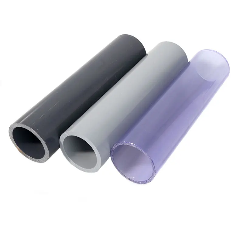 SCH 40 80 factory direct sale clear pvc pipes prices for water system pvc pipe price list underground water supply plastic pipe