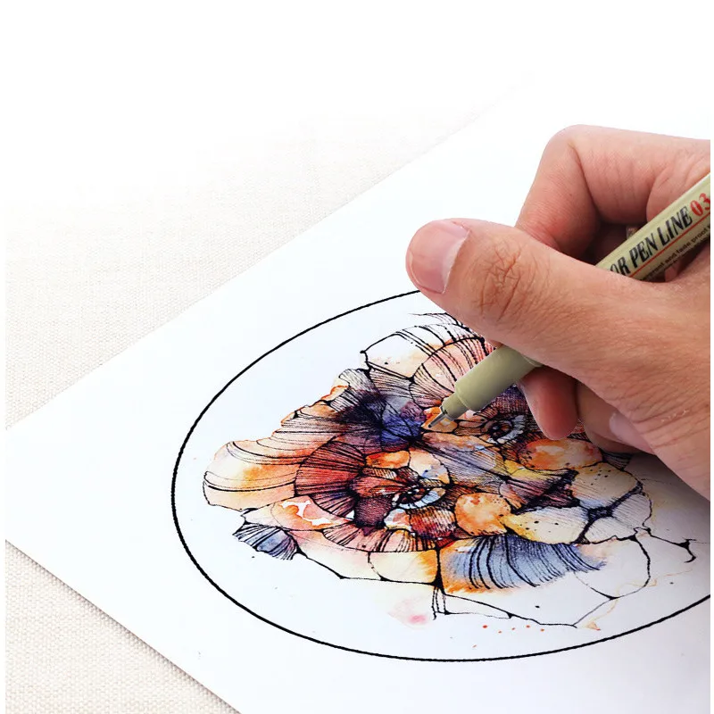 Набор маркеров 5/7/9/12 шт. пигментный лайнер манга рисование эскиз водонепроницаемые маркеры