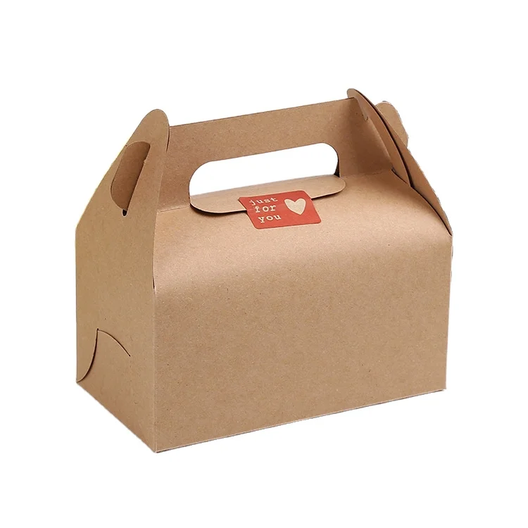 Cheap Factory Price disposable cake take away box with handle