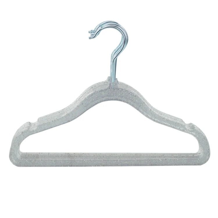 Plastic Gold Powder Non-slip Acrylic Clothes Support Fairy Glitter Transparent Hanger